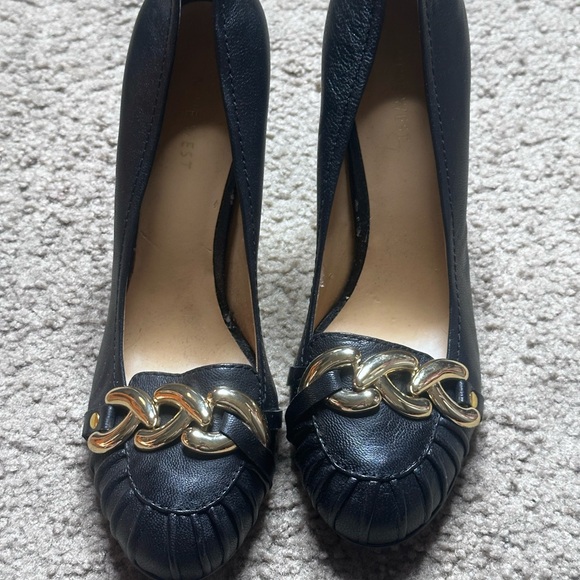 Nine West Black Loafers with Gold Accent - Picture 11 of 11